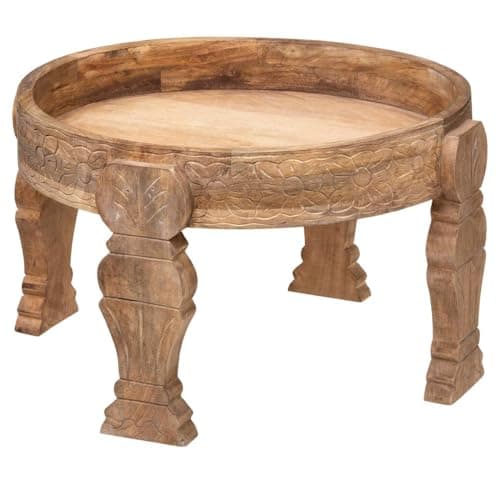 Atmosphera - Table d'appoint Gypsy - Bois de manguier D51 cm