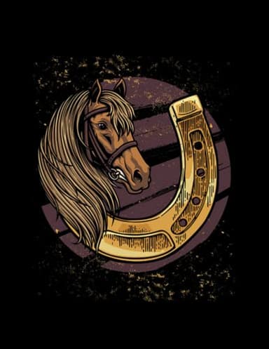 Horse horse animal riding Notebook: 100 Pages, 8.5x11"