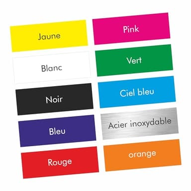 INDIGOS UG - 2X étiquette de sonnette auto-adhésive 60x15mm - étiquette de boîte aux lettres, autocollant - résistant aux intempéries - entreprise, maison, cloche, hôtel, école