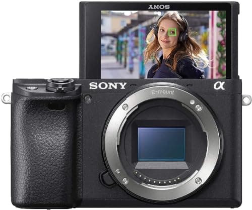 Sony Alpha 6400 | Appareil Photo Numérique Hybride APS-C (24,2 MP, AF en 0.02s, Suivi des Yeux, 4K HLG, Ecran Selfie Vlogging)