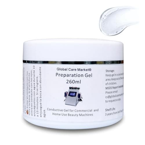 Gel de préparation - Gel conducteur RF à l’acide hyaluronique pour une utilisation avec les machines à radiofréquence pour le visage et le corps, les appareils à micro-courant facial, l’apprêt de gel