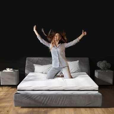 NIMBA 140 x 190 Easy Matelas - Mousse - 14 cm Confortable, Hauteur 14 cm et épaisseur Noyau de 12 cm. Certifié Oeko-Tex, Certipur et ISO. Housse de Matelas Lavable avec Fermeture éclair