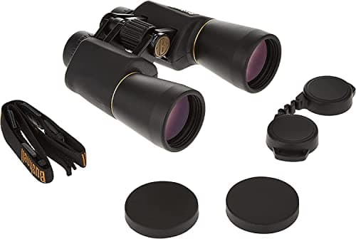 BUSHNELL - Jumelles pour Adultes - Legacy - 10 - 22x50 - Noir - Prisme Porro - Zoom - Imperméables - Résistant à l'Eau - Traitées Anti - Buée - 120151