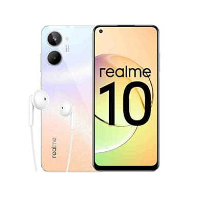 realme 10-8+128GB Smartphone, Écran Super AMOLED 90 Hz, Appareil Photo Couleur à IA 50 MP, Processeur Helio G99, Batterie puissante de 5 000 mAh, Chargeur SuperVOOC 33 W,écouteurs Inclus,Clash White
