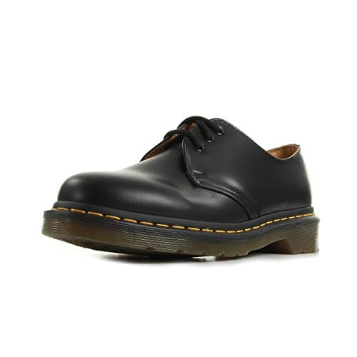 Dr. Martens Mixte DM10085001 Derby, Noir (Black Smooth), 40 EU