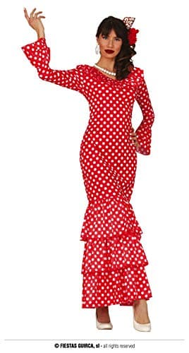 FIESTAS GUIRCA Danseuse de Flamenco espagnole déguisement Femme Adulte Taille 38-40