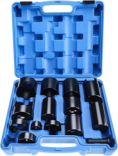 FreeTec Kit de 14 pièces pour Les Automobiles et Les camions - Extracteurs de gaz propulseur pour Presse d'atelier, extracteur de paliers, forets et articulations sphériques