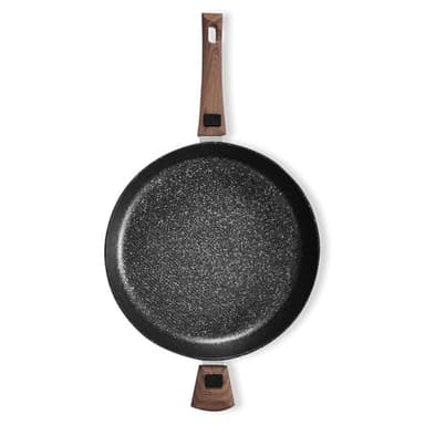 Poêle antiadhésive Légende en céramique sans PFAS-Poêle à manche amovible compatible four & induction 20,24,28,32cm -Durandal