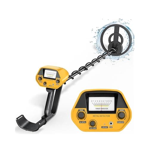 HIUYRFS Détecteurs de Métaux Haute Précision Hauteur Réglable, Professionnel Détecteurs de Métaux Bobine de Recherche Étanche de 25 cm avec pour Enfants et Adultes, Batterie Rechargeable