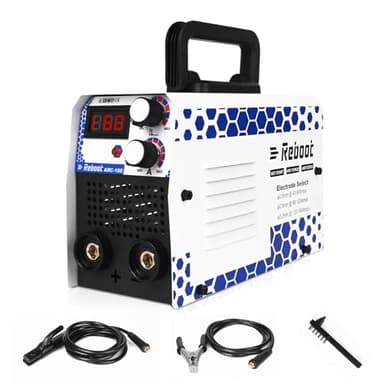 Reboot Mini Poste a Souder Inverter 160A IGBT ARC Lift TIG Soudeuse 2 en 1, Pince de Terre de Haute Qualité et Affichage LED, Hot-Start & Anti-Stick ARC160