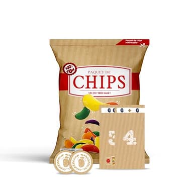 Mixlore - Paquet de Chips - Jeu de Société Idéal pour s'Amuser en Famille ou Entre Amis en Soirée - De 2 à 5 Joueurs - Jeu d'Ambiance - À Partir de 8 Ans