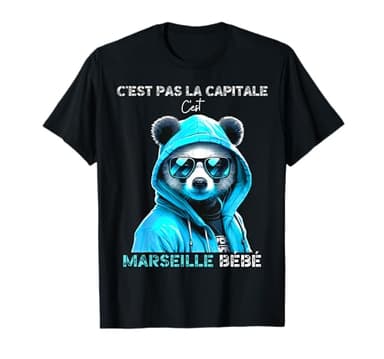 C'est pas la capitale c'est marseille bébé marseille fan T-Shirt