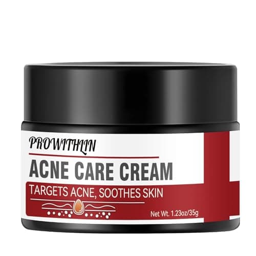 prowithlin Crème Anti-Acné 35g – Crème Anti-Boutons Visage, Réduit Rapidement les Imperfections, Solution Ciblée Contre les Boutons et l'Acné, Convient à Tous Types de Peau