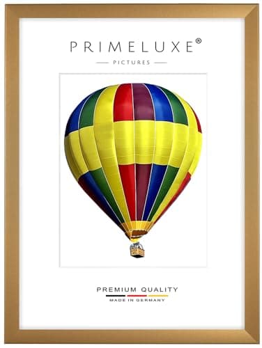 PrimeLuxe Cadre photo en bois 50 x 150 cm (Dimension de l'image) en Or simple | Couleur et taille sélectionnables | pour affiches | Puzzle | collage de photos