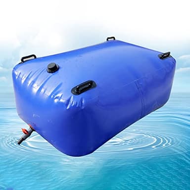 Citerne Souple, Poche à Eau 500 1000 2000 5000 L Grand Baril D’eau Pour Les Plantes, Le Jardin, Les Poulets, Le Stockage Et Les Chevaux, Réservoir D’eau Pliable En PVC Avec Poignée(0.8x0.45x0.35 m/120