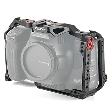 Tilta Cage complète Compatible avec BMPCC 6K Pro Demi-Cage Amovible pour caméra Blackmagic Pocket Cinema Camera 6K Pro Kit de Fabrication de Films Lightweigt Durable Noir TA-T11-FCC-B