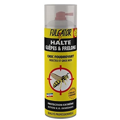 FULGATOR - Halte Guêpes Frelons Et Nids 500Ml - le Lot De 3
