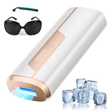 Épilateur Lumière Pulsée IPL de Refroidissement, Épilateur Laser avec 9 Niveaux D'énergie et 999900 Impulsions Lumineuses, Fonctions-HR/SC/RA 2 Modes, Épilation pour Hommes Femmes Visage Jambes