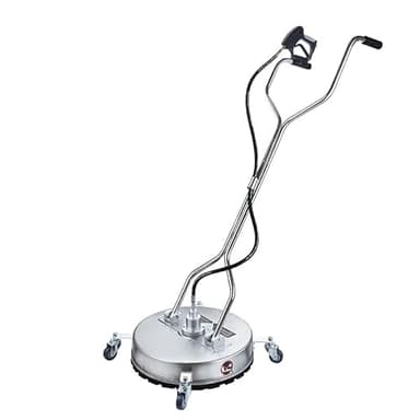 Aim Tools 20" Nettoyeur de Surface pour Nettoyeur Haute Pression en Acier Inoxydable avec 4 Roues, 3/8" Connecteur Rapide 4500 PSI Nettoyeur de Sol Plat pour Allées, Trottoirs, Terrasses