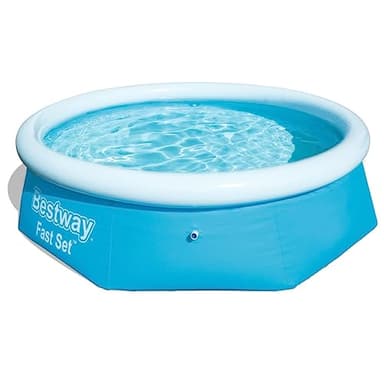 Bestway 57265 Piscine hors sol Fast Set™ diamètre 244 x 66 cm, Turquoise