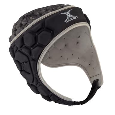Gilbert Falcon 200, casque de rugby - Noir/Gris - taille L