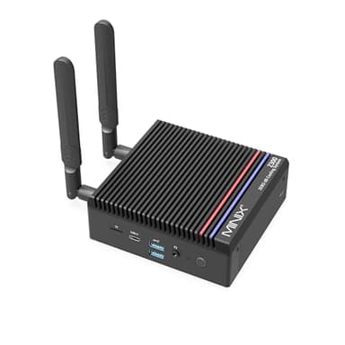 MINIX Fanless Windows 11 Pro PC, Intel 12th Gen N300, Neo Z300-0dB 16GB DDR4, 512GB M.2 PCIe Gen3 x 4 SSD Micro Desktop Computer, 4K Dual Display/2.5G LAN, for Business Home Office Multi-Tasking