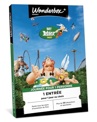 Parc Astérix - 1 Jour pour 1 Adulte - Coffret Cadeau - Ticketbox - Idée Cadeau Divertissement