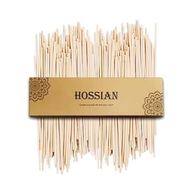 HOSSIAN Lot de 50 bâtonnets diffuseurs de roseaux - 20 cm - En rotin naturel - Recharge pour diffuseur de parfum de couleur primaire