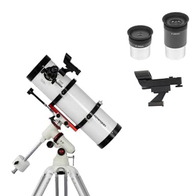 Omegon Télescope Advanced 130/650 EQ-320 | Télescope astronomique à Miroir | Lumineux et Convivial | Haute qualité | Idéal pour Les débutants | Ciel Profond et planètes