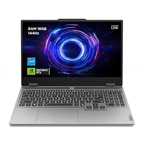 Lenovo LOQ 15IRX10 - Ordinateur Portable 15.6'' FHD (Intel Core i5-13450HX, RAM 16Go, SSD 512Go, NVIDIA RTX 5060 8GB, sans Système d'Exploitation) Clavier rétroéclairé AZERTY Français - Gris