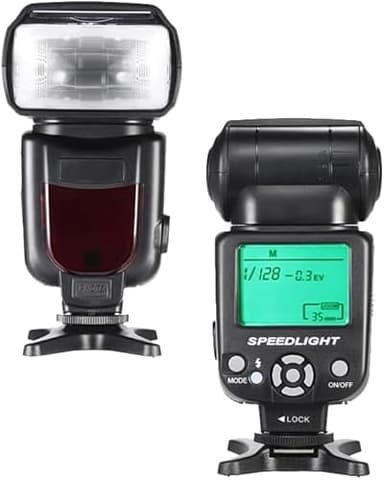 Speedlite Flash avec écran LCD compatible avec Panasonic Lumix GH5 II