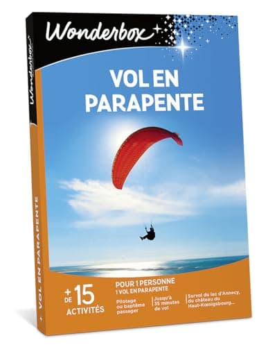Wonderbox Vol en Parapente - Coffret Cadeau Idée Cadeau Aventure
