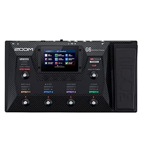 Zoom - G6 - pédalier multieffets avec réponses impulsionnelles - écran tactile - interface audio