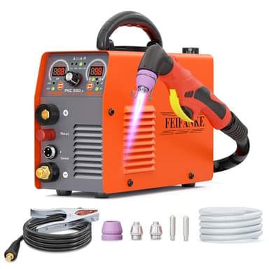 FEIFANKE 55 Amp Decoupeur Plasma Arc Pilote Sans Contact Haute Fréquence Courant D'air IGBT 2T/4T Chalumeau épaisseur De Coupe Maximale 20mm pour La Découpe de L'acier Inoxydable Aluminium et Cuivre