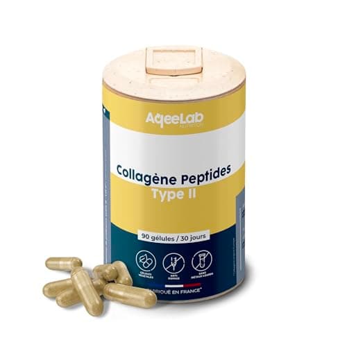 Peptides de collagène Peptan® type 2 – Colartix® • Articulations & Cartilages • Collagène hydrolysé IIm • 90 gélules végétales • 30 jours • Testé en laboratoire • Made in FR • Ecoresponsable • Aqeelab