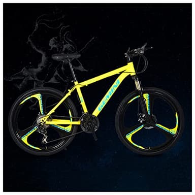 JXYQ VTT, VTT 26 Pouces 21 Vitesses pour Hommes et Femmes, Adulte, VTT Tout Terrain, Freins à Disque Avant, Cadre en Acier à Haute teneur en Carbone, VTT Semi Rigide 12 Constellations GE