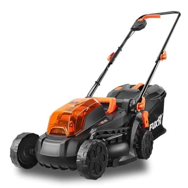 Fuxtec Tondeuse à Gazon à Batterie poussée 40V (2X20V) FX-E1RM20 33cm Largeur de Coupe, sans Batterie ni Chargeur