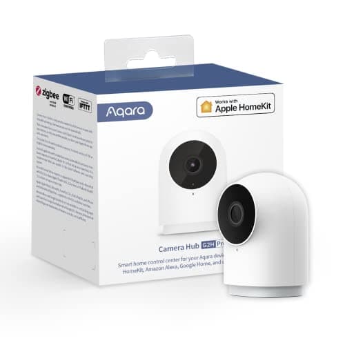 Aqara Camera Interieur WiFi G2H Pro, Hub Zigbee, Caméra HomeKit, Reconnaissance des Visages, Vision Nocturne, Audio Bidirectionnel, Caméra Surveillance Compatible avec Alexa, Google Assistant, IFTTT