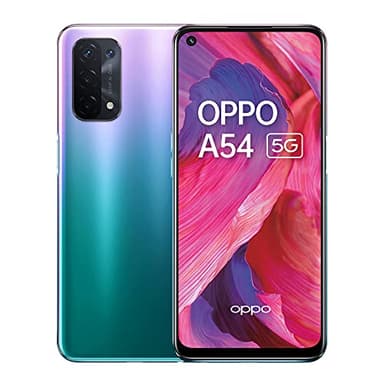 OPPO A54 5G - 4 Go de RAM et 64 Go + Stockage Extensible sans Carte SIM (écran de 6,5", Batterie de 5000 mAh, Appareil Photo 48 MP, taux de rafraîchissement 90 Hz) - Violet Fantastique (Reconditionné)