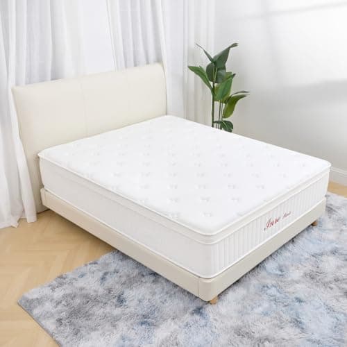 INRE Matelas 160x200 | Epaisseur 30 cm | Matelas en Mousse à Mémoire de Forme | Certifé Oeko-TEX | Respirabilité et Anti-acariens | Confort Ferme | Sommeil Profond | Réversible (Blanc)