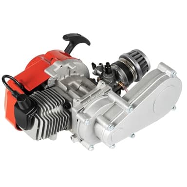 49cc Moteur 2 Temps Moteur Pocket Bike Thermique avec Boîte de Vitesses Carburateur et Filtre à Air,Pour Pocket Bike, Mini Vélo de Cross Country