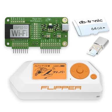 Flipper Zero Kit WiFi | Flipper Zero | Carte WiFi | Carte mémoire 64 Go | Lecteur de Carte USB