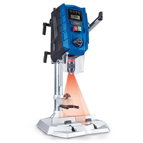 Scheppach Perceuse d'Etabli DP60 | Ecran digital | Lumière LED & Laser | Mandrin 1,5-13mm | 710W | Perceuse à 2 vitesses avec vitesse variable : 170-880/490-2600 min-1