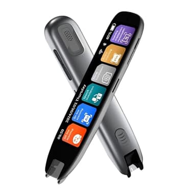 CDIYTOOL Stylo de traducteur de numérisation, appareil de traducteur portable 142 langues, appareil de traducteur vocal, stylo de lecture numérique intelligent pour dyslexie, prend en charge 10