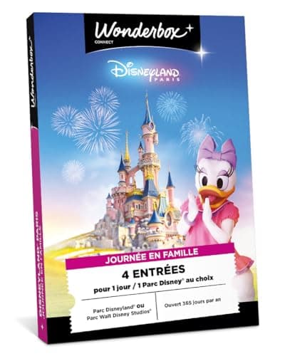 Disneyland Paris - Journée en Famille - Coffret Cadeau - Ticketbox - Idée Cadeau Divertissement