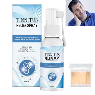 Spray Soulagement des Acouphènes,Soulagement des Acouphènes,Spray Anti-Acouphènes,Spray Anti-Acouphènes pour le dos de l'Oreille,Les Gouttes de Traitement des Acouphènes,Acouphènesaide