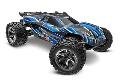 Traxxas RUSTLER 4X4 VXL BRUSHLESS HD BLEU SANS ACCUS/CHARGEUR 67376-4-BLUE