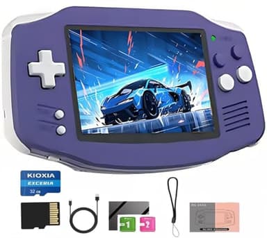 RG 34XX Console de Jeux Portable,Console Rétro RG34XX Built-in 32G+64G avec Plus de 5000+ Jeux,3,4 inch IPS Screen 3500mAh,Console Portable Support Wi-FI multijoueur et Sortie TV HD(Indigo)