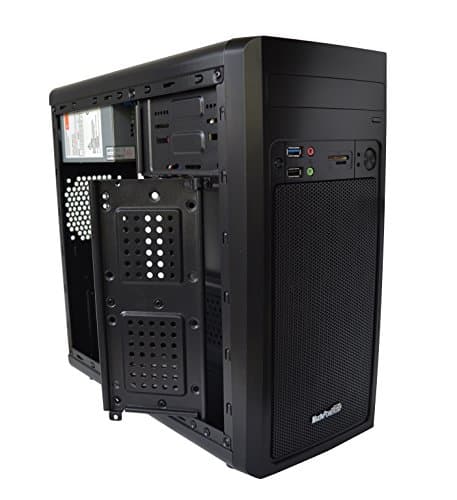 Maxin power Boitier Tour Micro ATX Aero BM1084 + Alimentation 480W (Noir)