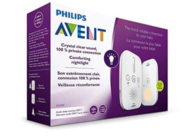 Philips Avent SCD501/00 DECT Babyphone (Smart Mode ECO, veilleuse)